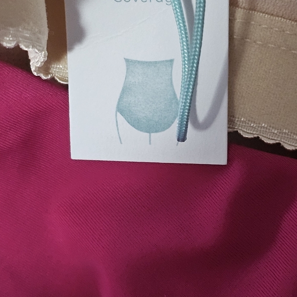 KONA SOL Women's Ruffle One Shoulder Full Coverage One Piece Swimsuit Pink L - Picture 8 of 10